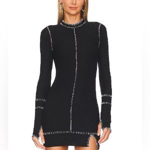 Free People Miranda Mini Dress in Black